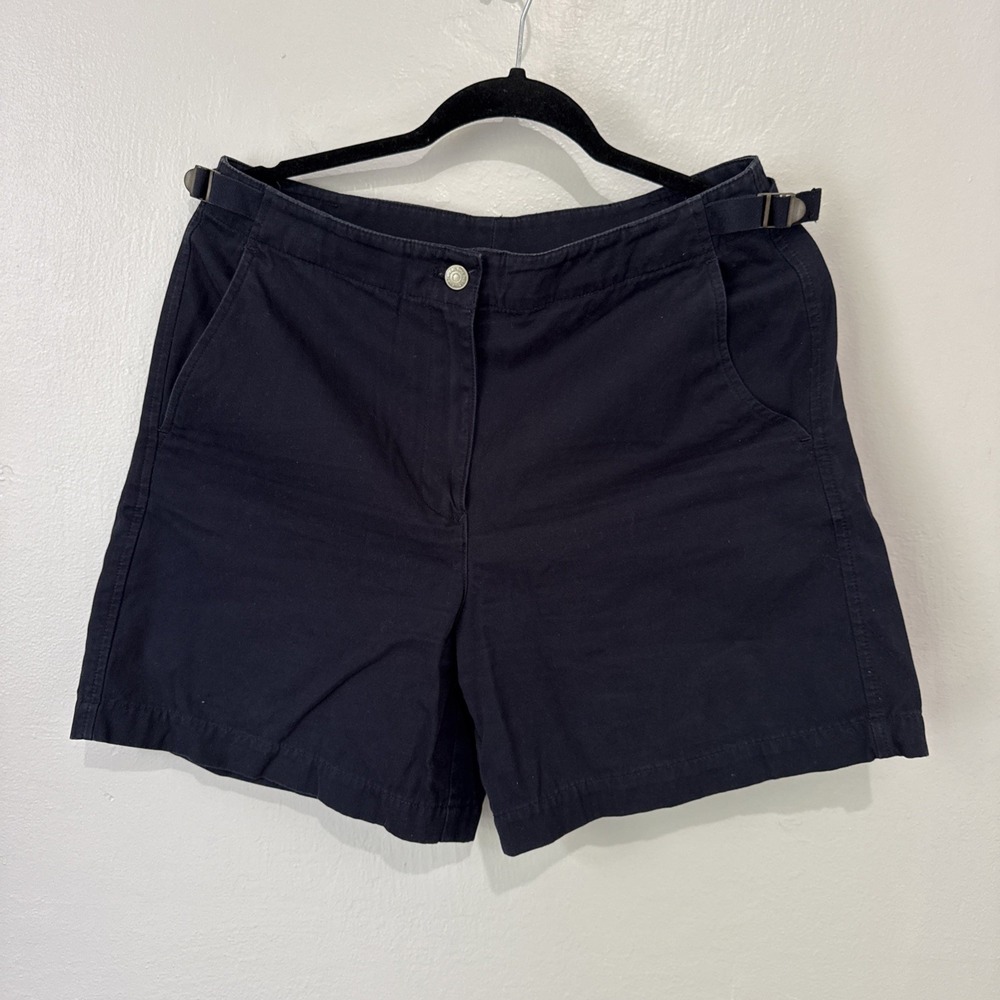 Lauren Ralph Lauren Classic Navy Bermuda Shorts Womens Size 8 Blue Cotton